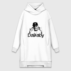 Платье-худи хлопок с принтом DaBaby в Екатеринбурге,  |  | baby jesus | dababy | rapper dababy | джонатан линдейл кирк | рэп | рэпер