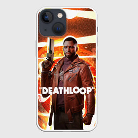 Чехол для iPhone 13 mini с принтом Кольт Ван Deathloop в Екатеринбурге,  |  | bethesda | colt vahn | deathloop | games | gun | julianna 