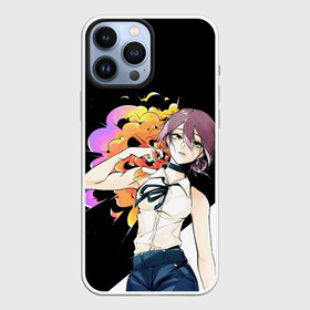 Чехол для iPhone 13 Pro Max с принтом Резе Reze в Екатеринбурге,  |  | anime | blood | chainsaw man | demon | denji | devil | monster | pochita | reze | аниме | демон | дьявол | дэндзи | кровь | монстр | почита | резе | человек бензопила