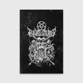 Обложка для паспорта матовая кожа с принтом Thy Art Is Murder в Екатеринбурге, натуральная матовая кожа | размер 19,3 х 13,7 см; прозрачные пластиковые крепления | death metal | deathcore | thy art is murder | группы | дэткор | метал | музыка | рок