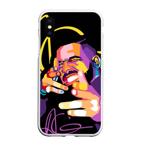 Чехол для iPhone XS Max матовый с принтом Drake в Екатеринбурге, Силикон | Область печати: задняя сторона чехла, без боковых панелей | certified lover boy | drake | pop art | rap | wpap | дрейк | музыка | обри дрейк грэм | поп арт | рэп | рэпер