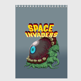 Скетчбук с принтом Boss | Space Invaders | Old game (Z) в Екатеринбурге, 100% бумага
 | 48 листов, плотность листов — 100 г/м2, плотность картонной обложки — 250 г/м2. Листы скреплены сверху удобной пружинной спиралью | boss | dendy | invaders | nintendo | shootem up | space invaders | денди | захватчики | космические захватчики | су имбэ | чужаки