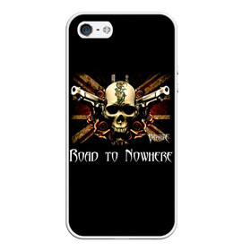 Чехол для iPhone 5/5S матовый с принтом Road to Nowhere - Bullet For My Valentine в Екатеринбурге, Силикон | Область печати: задняя сторона чехла, без боковых панелей | bullet for my valentine | jeff killed john | matthew tuck | michael paget | булет фор май валентайн | джефф убил джона | майкл пэджет | метал | музыка | мэтт | мэттью так | пуля для моей возлюбленной | рок группа