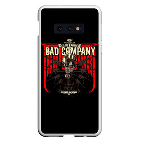 Чехол для Samsung S10E с принтом BAD COMPANY - Five Finger Death Punch в Екатеринбурге, Силикон | Область печати: задняя сторона чехла, без боковых панелей | 5fdp | 5фдп | ffdp | five finger death punch | ivan lewis greening | ivan moody | айвен льюис грининг | метал группа | рок группа | файв фингер дед панч | ффдп