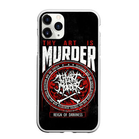 Чехол для iPhone 11 Pro матовый с принтом Thy Art Is Murder в Екатеринбурге, Силикон |  | Тематика изображения на принте: death metal | deathcore | thy art is murder | группы | дэткор | метал | музыка | рок