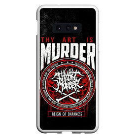 Чехол для Samsung S10E с принтом Thy Art Is Murder в Екатеринбурге, Силикон | Область печати: задняя сторона чехла, без боковых панелей | Тематика изображения на принте: death metal | deathcore | thy art is murder | группы | дэткор | метал | музыка | рок