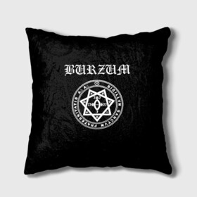 Подушка 3D с принтом Burzum в Екатеринбурге, наволочка – 100% полиэстер, наполнитель – холлофайбер (легкий наполнитель, не вызывает аллергию). | состоит из подушки и наволочки. Наволочка на молнии, легко снимается для стирки | black metal | burzum | hard rock | metal | rock | varg vikernes | блек метал | блэк метал | бурзум | варг викернес | метал | норвежская сцена | хард рок