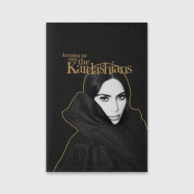 Обложка для паспорта матовая кожа с принтом Ким Кардашьян  в Екатеринбурге, натуральная матовая кожа | размер 19,3 х 13,7 см; прозрачные пластиковые крепления | armenian | black dress | celebrity | kardashian family | kim kardashian | армянка | знаменитость | ким кардашьян | семейство кардашьян | черное платье