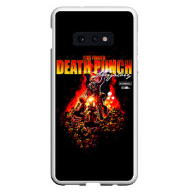 Чехол для Samsung S10E с принтом Five Finger Death Punch – Purgatory: Tales From The Pit в Екатеринбурге, Силикон | Область печати: задняя сторона чехла, без боковых панелей | 5fdp | 5фдп | ffdp | five finger death punch | ivan lewis greening | ivan moody | айвен льюис грининг | метал группа | рок группа | файв фингер дед панч | ффдп