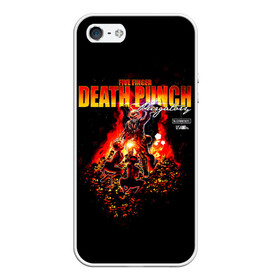 Чехол для iPhone 5/5S матовый с принтом Five Finger Death Punch – Purgatory: Tales From The Pit в Екатеринбурге, Силикон | Область печати: задняя сторона чехла, без боковых панелей | 5fdp | 5фдп | ffdp | five finger death punch | ivan lewis greening | ivan moody | айвен льюис грининг | метал группа | рок группа | файв фингер дед панч | ффдп