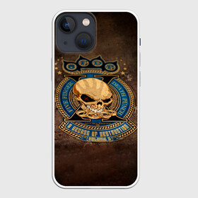 Чехол для iPhone 13 mini с принтом A Decade of Destruction   Five Finger Death Punch в Екатеринбурге,  |  | 5fdp | 5фдп | ffdp | five finger death punch | ivan lewis greening | ivan moody | айвен льюис грининг | метал группа | рок группа | файв фингер дед панч | ффдп