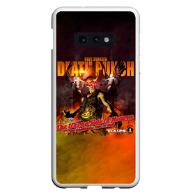 Чехол для Samsung S10E с принтом The Wrong Side of Heaven and the Righteous Side of Hell - 5FDP в Екатеринбурге, Силикон | Область печати: задняя сторона чехла, без боковых панелей | 5fdp | 5фдп | ffdp | five finger death punch | ivan lewis greening | ivan moody | айвен льюис грининг | метал группа | рок группа | файв фингер дед панч | ффдп