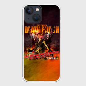 Чехол для iPhone 13 mini с принтом The Wrong Side of Heaven and the Righteous Side of Hell   5FDP в Екатеринбурге,  |  | 5fdp | 5фдп | ffdp | five finger death punch | ivan lewis greening | ivan moody | айвен льюис грининг | метал группа | рок группа | файв фингер дед панч | ффдп