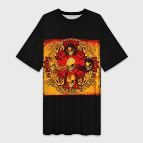 Платье-футболка 3D с принтом Pre Emptive Strike  Five Finger Death Punch в Екатеринбурге,  |  | 5fdp | 5фдп | ffdp | five finger death punch | ivan lewis greening | ivan moody | айвен льюис грининг | метал группа | рок группа | файв фингер дед панч | ффдп