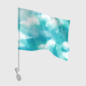 Флаг для автомобиля с принтом Голубое Небо | Blue Sky (Z) в Екатеринбурге, 100% полиэстер | Размер: 30*21 см | blue | blue sky | clouds | firmament | heaven | голубая | голубое небо | небеса | облака | облако