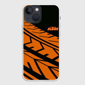 Чехол для iPhone 13 mini с принтом ORANGE KTM | КТМ (Z) в Екатеринбурге,  |  | Тематика изображения на принте: enduro | ktm | moto | moto sport | motocycle | sportmotorcycle | ктм | мото | мото спорт | мотоспорт | спорт мото