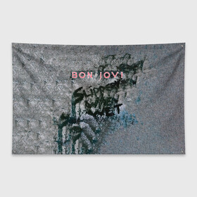 Флаг-баннер с принтом Slippery When Wet - Bon Jovi в Екатеринбурге, 100% полиэстер | размер 67 х 109 см, плотность ткани — 95 г/м2; по краям флага есть четыре люверса для крепления | bon jovi | john | альбом | арена | бон | бон джови | глэм | группа | джови | джон | метал | музыка | надпись | песни | поп | попрок | рок | рокер | смайл | солист | софт | стена | хард | хеви | хевиметал