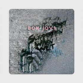 Магнит виниловый Квадрат с принтом Slippery When Wet - Bon Jovi в Екатеринбурге, полимерный материал с магнитным слоем | размер 9*9 см, закругленные углы | bon jovi | john | альбом | арена | бон | бон джови | глэм | группа | джови | джон | метал | музыка | надпись | песни | поп | попрок | рок | рокер | смайл | солист | софт | стена | хард | хеви | хевиметал