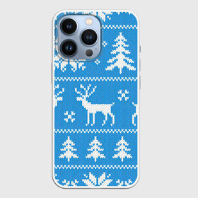 Чехол для iPhone 13 Pro с принтом Зимняя дикая лесная ночь в Екатеринбурге,  |  | арт | вязаный рисунок | вязь | ёлка | ёлки | ель | лес | новый год | ночь | олени | олень | рисунок | рождество | снег | снеговик | снеговики | снежинка | снежинки