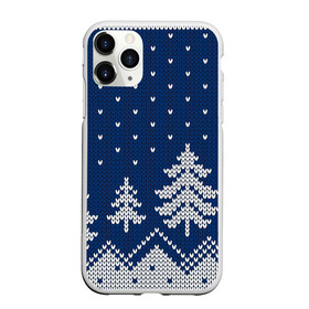Чехол для iPhone 11 Pro матовый с принтом Зимняя ночь в Екатеринбурге, Силикон |  | арт | вязаный рисунок | вязь | зима | зимняя ночь | лес | новый год | ночь | рисунок | рождество | снег | снеговик | снеговики | снежинка | снежинки