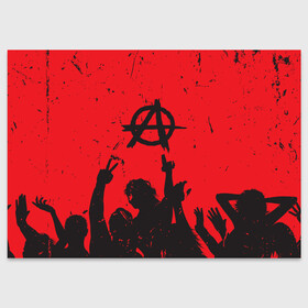 Поздравительная открытка с принтом АНАРХИЯ | СВОБОДА (Z) в Екатеринбурге, 100% бумага | плотность бумаги 280 г/м2, матовая, на обратной стороне линовка и место для марки
 | anarchy | riot | rock | анархия | бунт | знаки | музыка | панки | рок | свобода | символ | символика