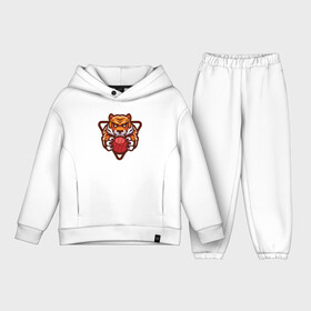 Детский костюм хлопок Oversize с принтом Basketball Tiger в Екатеринбурге,  |  | 2022 | animal | basketball | cat | lion | nba | sport | tiger | баскетбол | год тигра | животные | зверь | зубы | кот | кошка | лев | мяч | нба | охотник | полосатый | природа | спорт | тигр | тигренок | тигрица | хищник