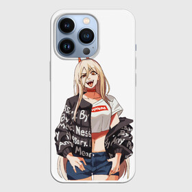 Чехол для iPhone 13 Pro с принтом Пауэр Power в Екатеринбурге,  |  | anime | blood | chainsaw man | demon | denji | devil | monster | power | аниме | демон | дьявол | дэндзи | кровь | монстр | пауэр | сила | человек бензопила