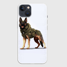 Чехол для iPhone 13 с принтом Служебная собака | К9 | K9 в Екатеринбурге,  |  | dog | doggy | k9 | аусси | дог | друзья | ищейка | к9 | кинолог | кинология | любовь | овчарка | прикольная | розыскная собака | служебная собака | собака | собачница