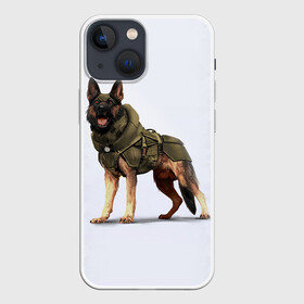 Чехол для iPhone 13 mini с принтом Служебная собака | К9 | K9 в Екатеринбурге,  |  | dog | doggy | k9 | аусси | дог | друзья | ищейка | к9 | кинолог | кинология | любовь | овчарка | прикольная | розыскная собака | служебная собака | собака | собачница