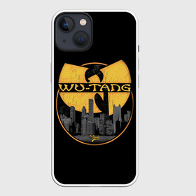 Чехол для iPhone 13 с принтом WU TANG CLAN в Екатеринбурге,  |  | black | clan | gangsta | hip hop | logo | music | new york | rap | retro | usa | wu tang | ву танг | гангстер | группа | клан | музыка | нью йорк | ретро | рэп | хип хоп