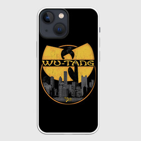 Чехол для iPhone 13 mini с принтом WU TANG CLAN в Екатеринбурге,  |  | black | clan | gangsta | hip hop | logo | music | new york | rap | retro | usa | wu tang | ву танг | гангстер | группа | клан | музыка | нью йорк | ретро | рэп | хип хоп