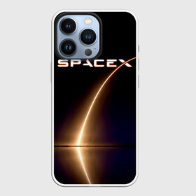 Чехол для iPhone 13 Pro с принтом Space X в Екатеринбурге,  |  | american | company | manufacturer | night | space technology | space x | spacecraft take off | американская | илон маск | компания | космическая техника | ночь | отражение в водже | производитель | траектория полета