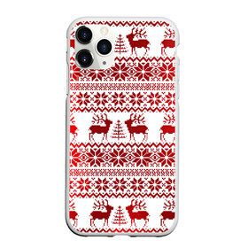 Чехол для iPhone 11 Pro матовый с принтом Зимний лес в Екатеринбурге, Силикон |  | арт | вязаный рисунок | вязь | ёлка | ёлки | ель | новый год | ночь | олени | олень | рисунок | рога | рождество | снег | снеговик | снеговики | снежинка | снежинки