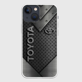 Чехол для iPhone 13 mini с принтом TOYOTA IRON | STEEL в Екатеринбурге,  |  | toyota | авто | автомобиль | логотип | машина | надпись | текстура | тоета | тойота
