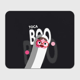 Коврик для мышки прямоугольный с принтом Toca Boo в Екатеринбурге, натуральный каучук | размер 230 х 185 мм; запечатка лицевой стороны | Тематика изображения на принте: digital toys | gamer | games | helicopter taxi | pets | toca boca | toca hair salon | toca kitchen | toca life | toca life city | toca life worl | toca tea party | video games | игры