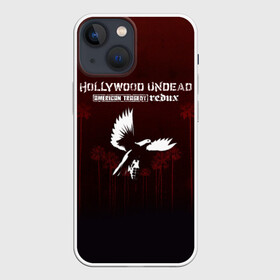 Чехол для iPhone 13 mini с принтом American Tragedy Redux   Hollywood Undead в Екатеринбурге,  |  | charlie scene | da kurlzz | danny | deuce | funny man | hollywood undead | hu | j dog | jeffree star | johnny 3 tears | lorene drive | shady jeff | андед | голивуд | голливуд | голливудская | группа | гу | нежить | реп | рок | рэп | рэпкор 