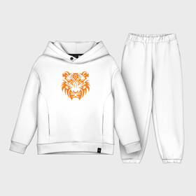 Детский костюм хлопок Oversize с принтом Tiger Mask в Екатеринбурге,  |  | 2022 | animal | cat | lion | tiger | год тигра | животные | зверь | зубы | кот | кошка | лев | охотник | полосатый | природа | тигр | тигренок | тигрица | хищник