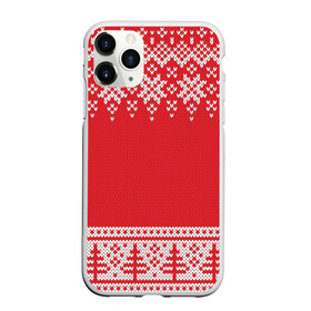 Чехол для iPhone 11 Pro матовый с принтом Зимний лес в Екатеринбурге, Силикон |  | Тематика изображения на принте: арт | вязаный рисунок | вязь | дерево | деревья | ёлка | ёлки | ель | лес | новый год | рисунок | рождество | снег | снежинка | снежинки