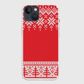 Чехол для iPhone 13 с принтом Зимний лес в Екатеринбурге,  |  | арт | вязаный рисунок | вязь | дерево | деревья | ёлка | ёлки | ель | лес | новый год | рисунок | рождество | снег | снежинка | снежинки