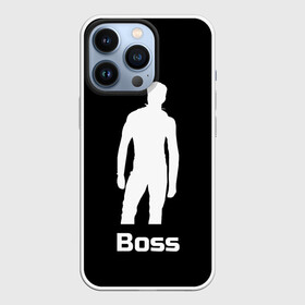 Чехол для iPhone 13 Pro с принтом Boss of the gym on black в Екатеринбурге,  |  | Тематика изображения на принте: boss | boss of the gym | darkholme | gachi | gachimuchi | gym | jabroni | van | босс | вэн | гачи | качалка