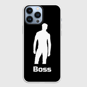 Чехол для iPhone 13 Pro Max с принтом Boss of the gym on black в Екатеринбурге,  |  | Тематика изображения на принте: boss | boss of the gym | darkholme | gachi | gachimuchi | gym | jabroni | van | босс | вэн | гачи | качалка