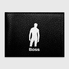 Обложка для студенческого билета с принтом Boss of the gym on black в Екатеринбурге, натуральная кожа | Размер: 11*8 см; Печать на всей внешней стороне | Тематика изображения на принте: boss | boss of the gym | darkholme | gachi | gachimuchi | gym | jabroni | van | босс | вэн | гачи | качалка