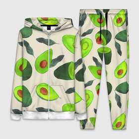 Женский костюм 3D с принтом Авокадо   фруктовый паттерн в Екатеринбурге,  |  | авокадо | дерево | здоровье | зелёный | костояка | лист | паттерн | полезный | половина | урожай | фрукт | целый | экзотический