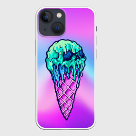 Чехол для iPhone 13 mini с принтом Мороженое | Ice Scream | Череп (Z) в Екатеринбурге,  |  | frozen | ice | ice cream | ice scream | skull | sundae | вкусное | десерт | лакомство | мороженное | мороженое | пломбир | рожок | трубочка | фруктовый лёд | череп | эскимо