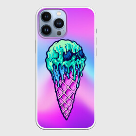 Чехол для iPhone 13 Pro Max с принтом Мороженое | Ice Scream | Череп (Z) в Екатеринбурге,  |  | frozen | ice | ice cream | ice scream | skull | sundae | вкусное | десерт | лакомство | мороженное | мороженое | пломбир | рожок | трубочка | фруктовый лёд | череп | эскимо