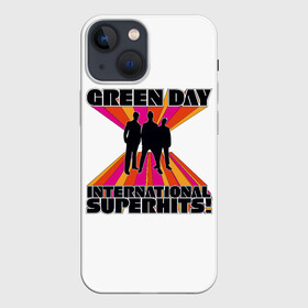 Чехол для iPhone 13 mini с принтом International Superhits Green Day в Екатеринбурге,  |  | american idiot | green day | альтернативный | билли джо армстронг | греен дай | грин дей | гриндей | группа | зелёный день | майк дёрнт | музыка | панк | поп | поппанк | рок | тре кул