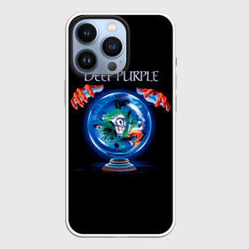 Чехол для iPhone 13 Pro с принтом Slaves and Masters   Deep Purple в Екатеринбурге,  |  | Тематика изображения на принте: deep purple | альбом | гловер | группа | дееп | деп | ди | дип перпл | диперпл | дипперпл | иэн гиллан | иэн пэйс | лого | логотип | метал | морс | пепл | прогрессивный | психоделический | рок | символ | хард