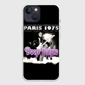 Чехол для iPhone 13 с принтом Deep Purple   Paris 1975 в Екатеринбурге,  |  | deep purple | альбом | гловер | группа | дееп | деп | ди | дип перпл | диперпл | дипперпл | иэн гиллан | иэн пэйс | лого | логотип | метал | морс | пепл | прогрессивный | психоделический | рок | символ | хард