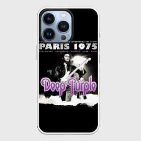 Чехол для iPhone 13 Pro с принтом Deep Purple   Paris 1975 в Екатеринбурге,  |  | deep purple | альбом | гловер | группа | дееп | деп | ди | дип перпл | диперпл | дипперпл | иэн гиллан | иэн пэйс | лого | логотип | метал | морс | пепл | прогрессивный | психоделический | рок | символ | хард