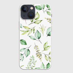 Чехол для iPhone 13 mini с принтом Herbalife в Екатеринбурге,  |  | зелень | лето | листья | осень | ягода